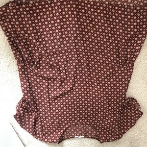Patterned silk t shirt